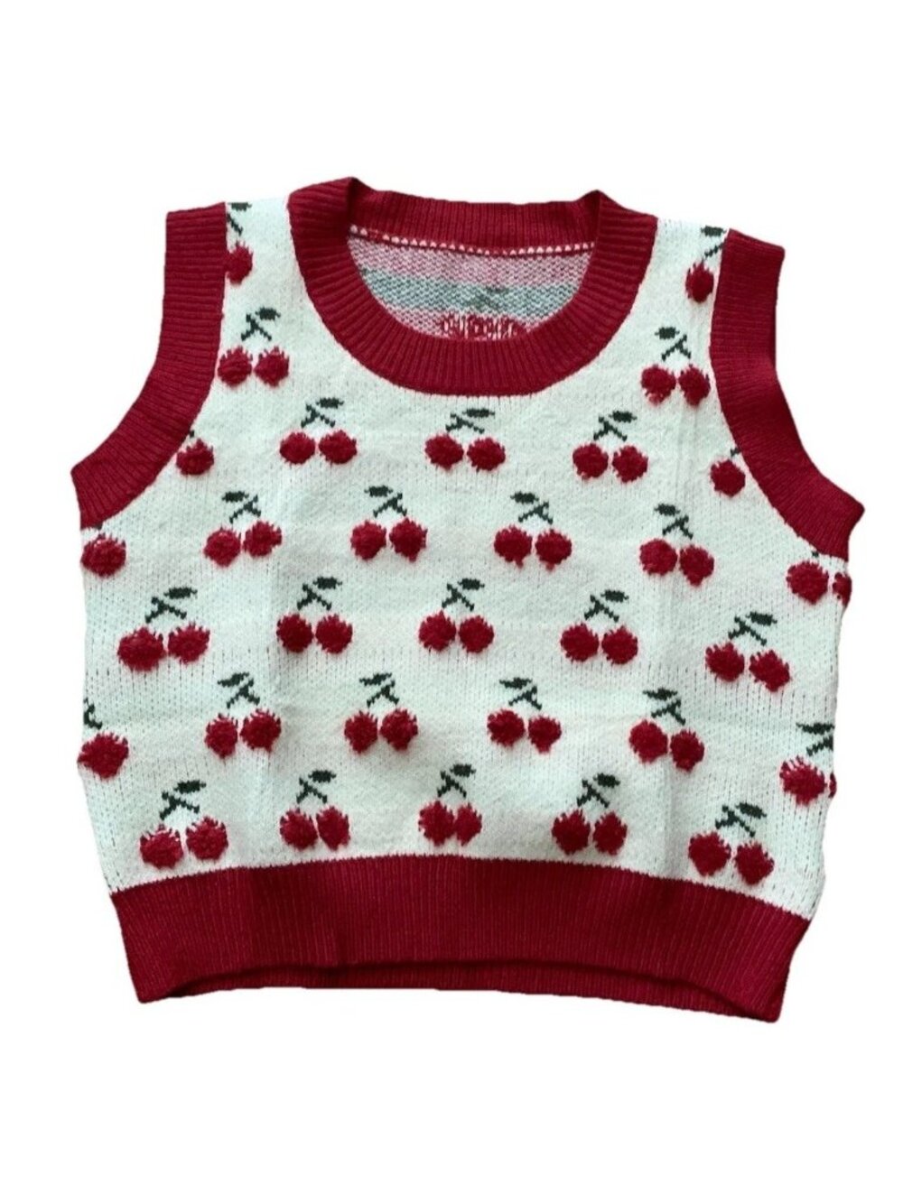 Cider Cherry Sweater Vest Women’s Small Cottagecore Preppy NWT